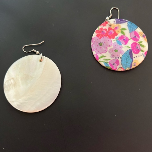 Hand painted earrings - Picture 2 of 2